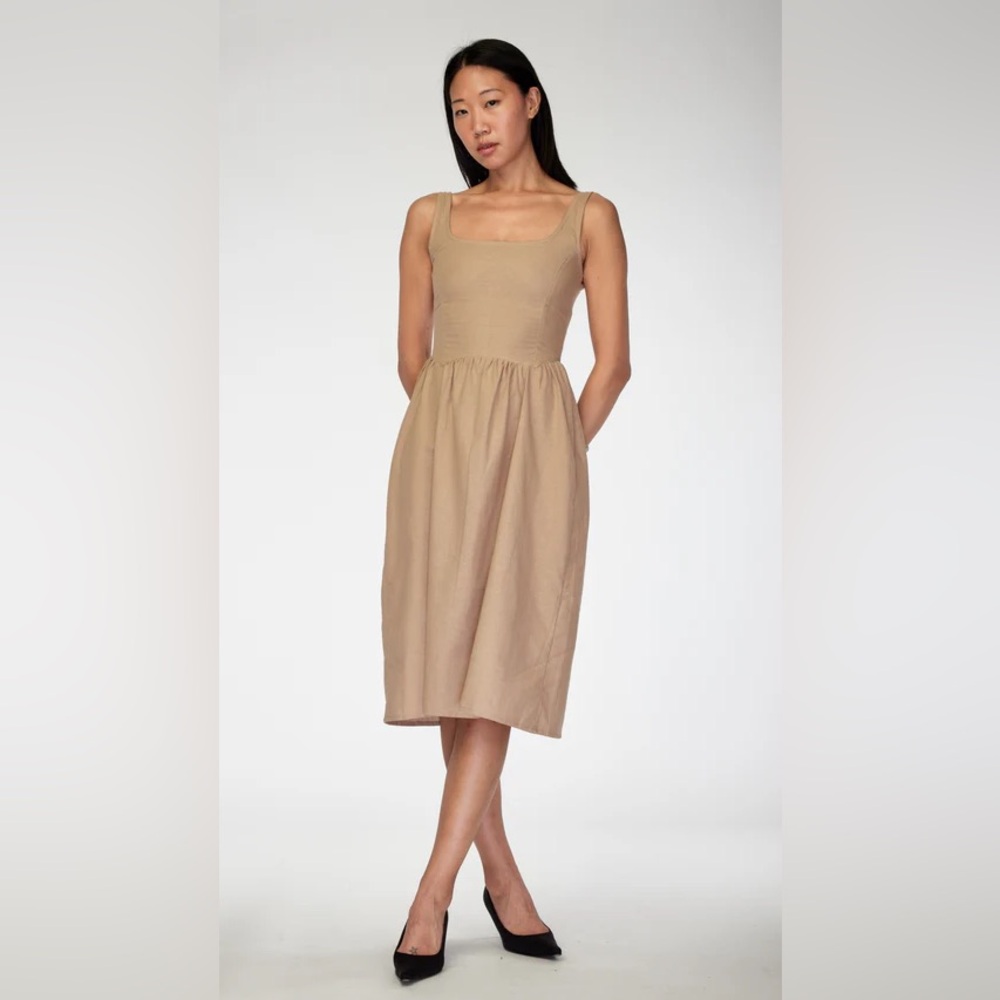 MOTEL Pelove Taupe Dress